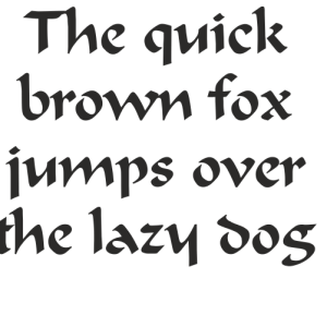 Букви  Calligrapher