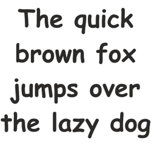 Букви  Comic Sans