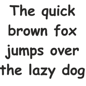 Букви  Comic Sans