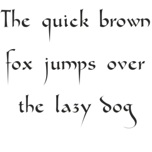 Букви  Gondola SD