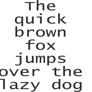 Букви Lucida Teletext