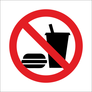 Табела „Забранено внасянето на храна“