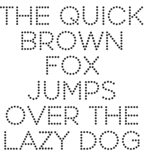 Букви Perfograma