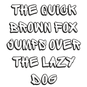 Букви Sprite Graffiti Shadow