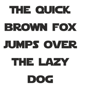 Букви Star Jedi