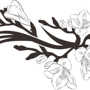 Стикер Флорален мотив