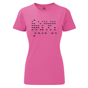 Тениска с щампа Space Inviders