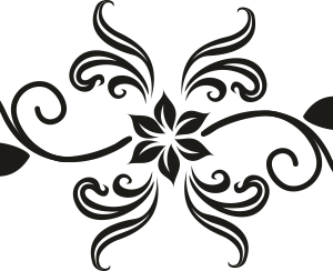 Стикер Флорален мотив