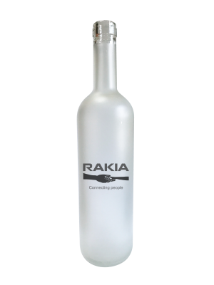 Бутилка "Rakia - connecting people" - кръгла