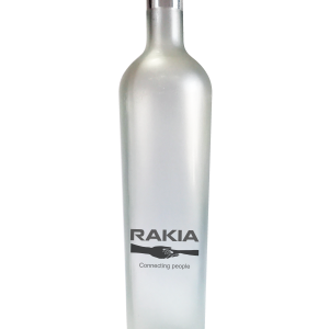 Бутилка "Rakia - connecting people" - квадрат