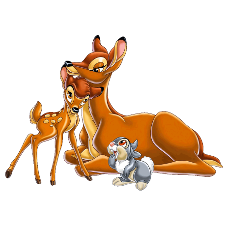 Bambi’s_Mother_Bambi_and_Thumper_PNG_Image