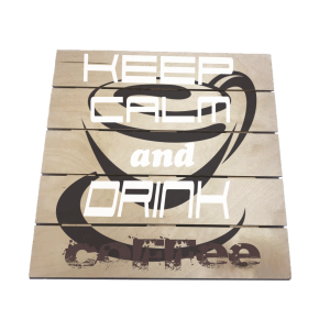 Дървена табела от дъсчици 65мм