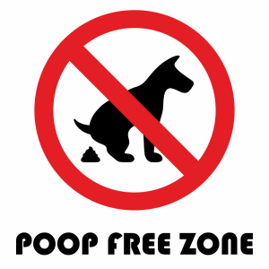 Табела „Poop Free Zone“